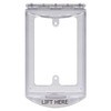 Safety Technology International, Inc. STI-6519 Single-Gang Hinged Clear Protective Polycarbonate