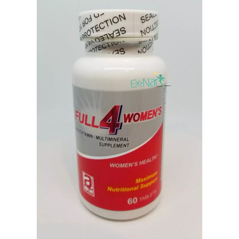 ALLNUE NATURAL FULL 4 WOMEN'S 60 TABS MULTIVITAMIN MULTI-MINERAL SUPPLEMENT
