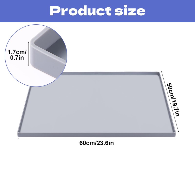 Bedside Commodes Mat, 23.6 x 19.7 Bedside Portable Toilet Mat