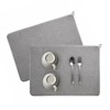 2PCS Microfiber Dish Drying Mat, 45x60cm Absorbent Draining Board Mats