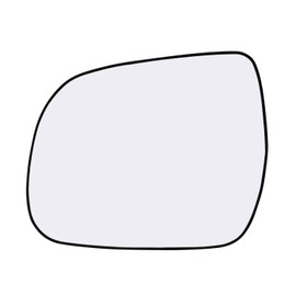 Driver Side Mirror Glass Assembly With Plastic Backing Plate (Non-Heated) Compatible with 2010-2013 Toyota Highlander, 2012-2015 Tacoma