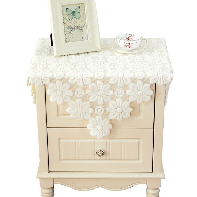 Bedside Table Cloth Multifunctional Dustproof Waterproof Scratchproof Nightstand End Table