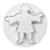 PME Embossed Father Christmas Cutter, White, Large Size