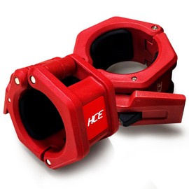 50mm ABS Olympic Barbell Clips– Quick Release Pair of 2-Inch Barbell Clamps,Heavy-Duty Weightlifting Bar Lock Collars, for Powerlifting,Strength Fitness Training – Secure & Durable (Red)