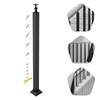 Stair Railing Balusters Black Metal Square Cable Railing Post 270°