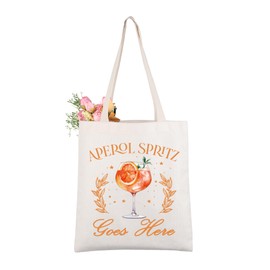CMNIM Aperol Spritz Gifts Aperol Spritz Cocktail Gifts Aperol Spritz Goes Here Tote Aperol Spritz Bachelorette Party Favors (Aperol Spritz Goes Here Tote)