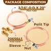 Pilot Tube 3/16" O.D X 20" Copper Pipe Bendable Range
