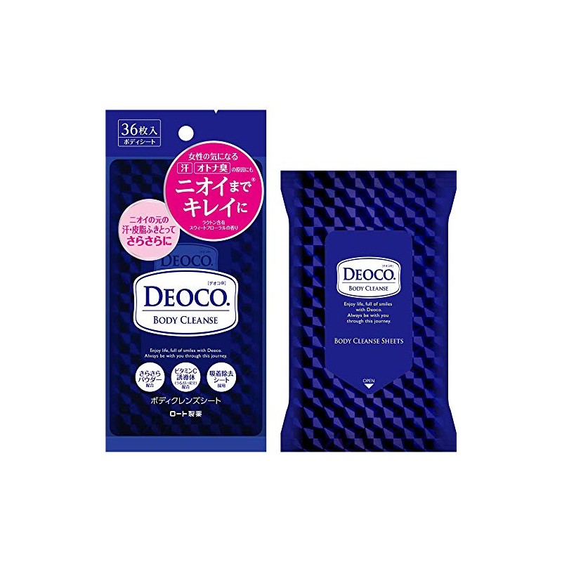 [Set of 2] Deoko Body Cleansing Sheet, 36 Sheets