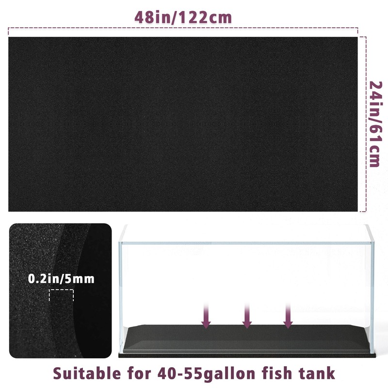 UNIFAMILY Aquarium Leveling Mat 24X48 in, Fish Tank Mat for