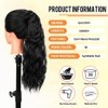 quesdom Corn Wave Ponytail Extension Wrap Around Pony Tail 22