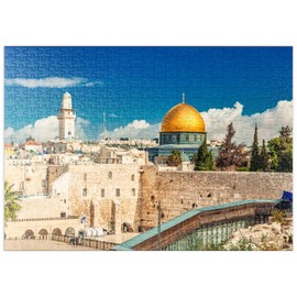 MyPuzzle Western Wall and Dome of the Dome of the Rock in the Old City of Jerusalem, Israel - Premium 500 Piece Puzzle - MyPuzzle Special Collection by Puzzle Galaxy