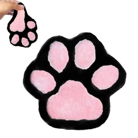 Fufu Squishy Taba Squishy Cat Paws Squishy Cat Paw Squishy Soft and Comfortable Pressure Relief Toy Taba Squishy Paw Suitable for All Types of People (Black and Pink)