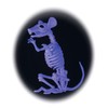 Crazy Bonez Ghostly Skeleton Rat