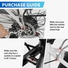 YEEGO DIRECT Rear Bike Rack with Basket, Adjustable Detachable Bike