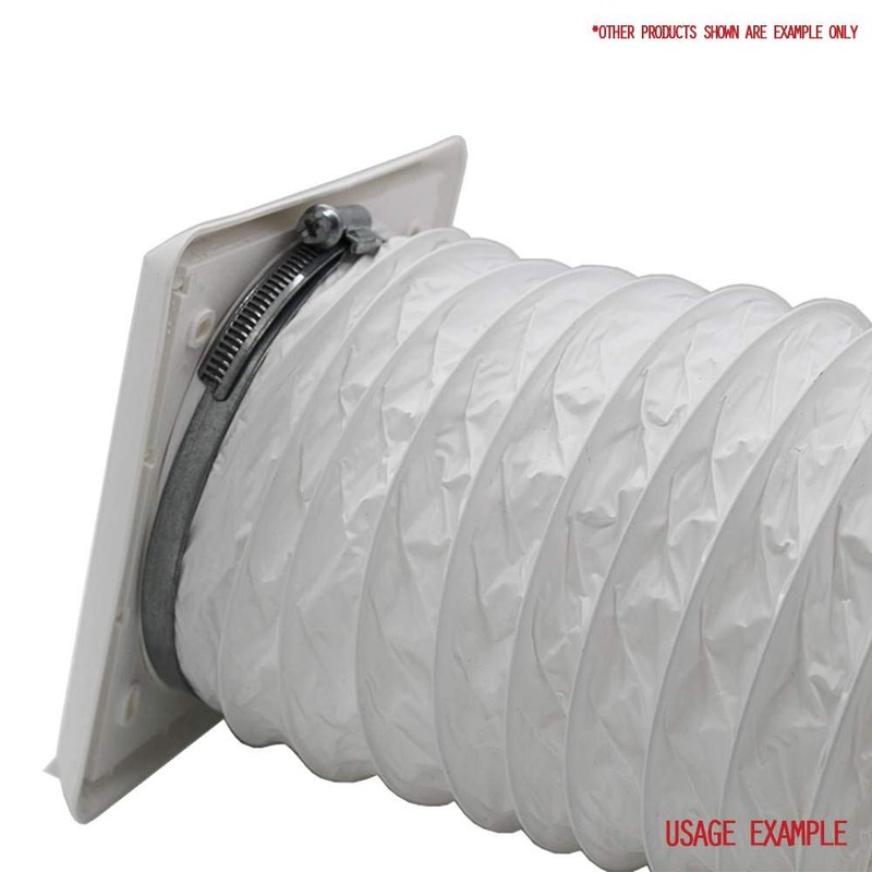 Kair Beige Louvred Wall Vent Grille 155mm External Dimension with