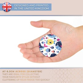 Destination Vinyl ltd Magnet for Refrigerator, Fridge - Cute Cartoon Tropical Fish for Office, Cabinet and Whiteboard, Magnetic Stickers, 2827