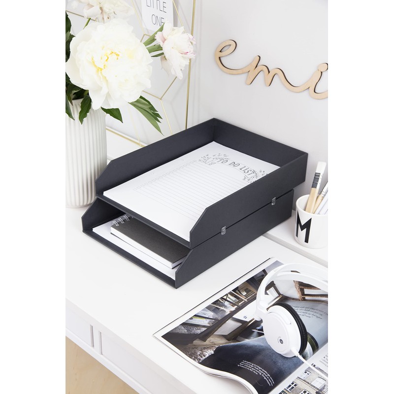 Bigso Box of Sweden, MDF 789245601 N Courier Stackable Bins
