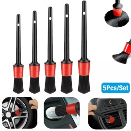 Unbranded 5PCS New Car Detailing Brush Kit For Vehicle Auto Pickup Truck Interior Cleaning