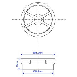 Ch Chrome Removable Shower Waste Grid Only Fits Shower Traps 41mm