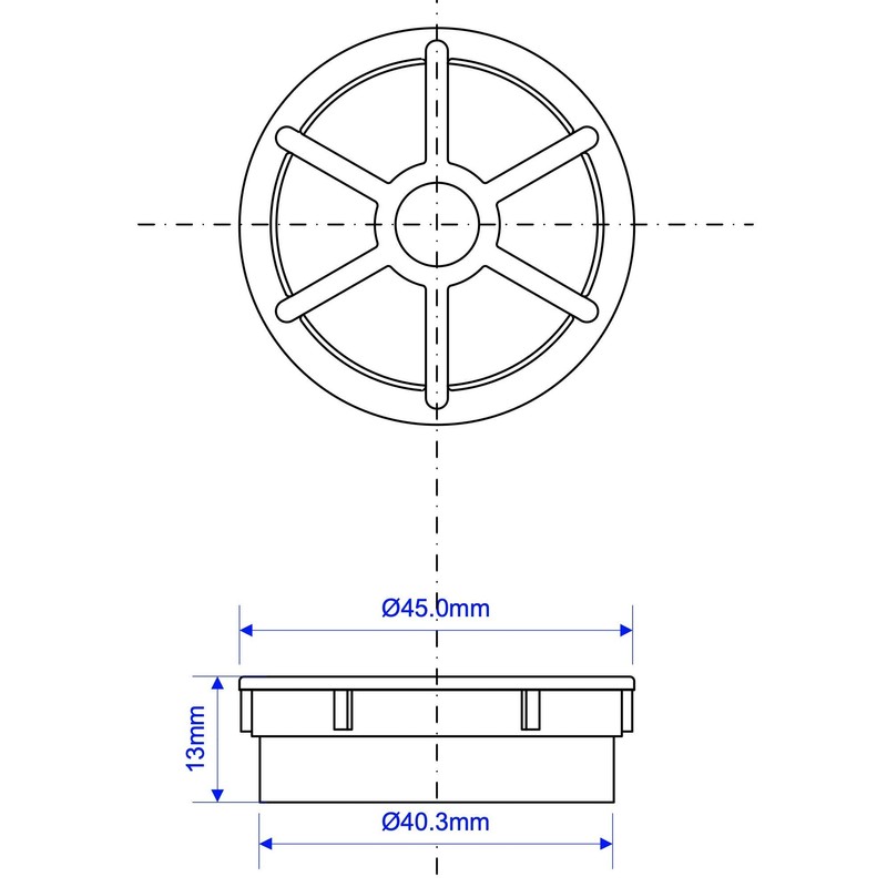 Ch Chrome Removable Shower Waste Grid Only Fits Shower Traps