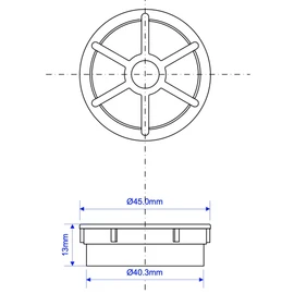 Ch Chrome Removable Shower Waste Grid Only Fits Shower Traps 41mm