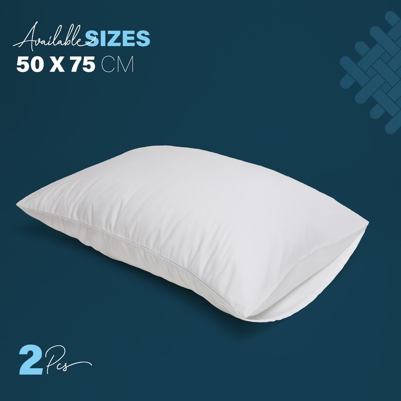 Acrali Home GOTS Cert. 100% Organic Percale Cotton Pillow Cases