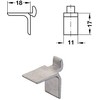 cyclingcolors 10x Shelf Support pins Strip pegs Aluminium Alloy Silver