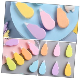TEHAUX 5sets Flexible Correction Tapes Eraser Tape Cute Stationery Smooth Correction 6pcs*5