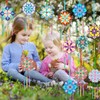 SRIZIAN 10 Pack Mandala Wind Chime Kit for Kids, Make