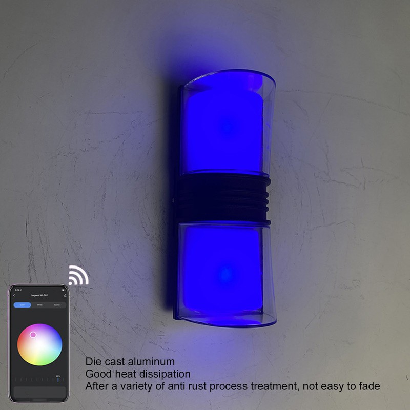 Smart LED Wall Lights WiFi Bluetooth APP Control RGBW IP65