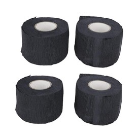 Barber Neck Strips, Stretch Neck roll, Soft Clean and Comfortable Made From Soft Absorbent Wet Strength Tissue Stretchable Black (Pack of 4)