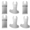 6 Piece Diamond Grit Oscillating Grout Removal Blade Set Universal