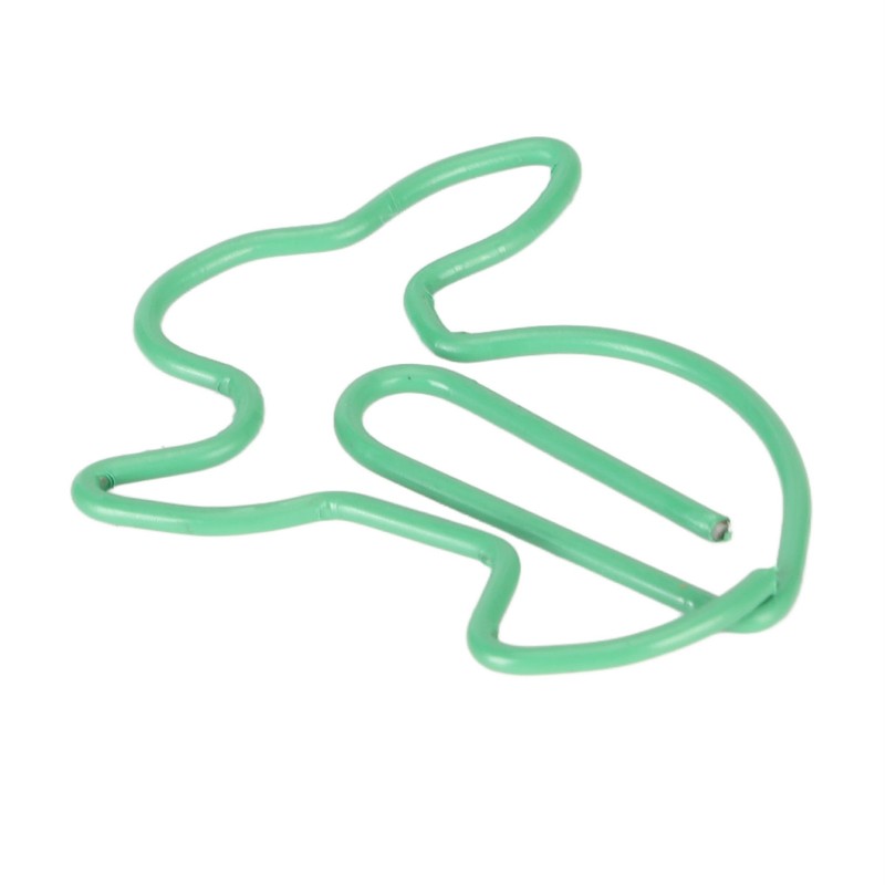 100 Pcs Rabbit Shaped Paper Clip Creative Cute Cartoon Animal