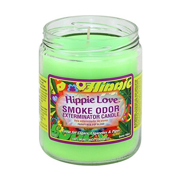 Smoke Odor Exterminator 13oz Jar Candle, Hippie Love by Smoke Odor Exterminator