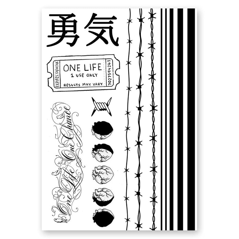 AWAKEN Tattoo Temporary Semi-Permanent Temporary Tattoo Stickers Waterproof Vegetable Formula