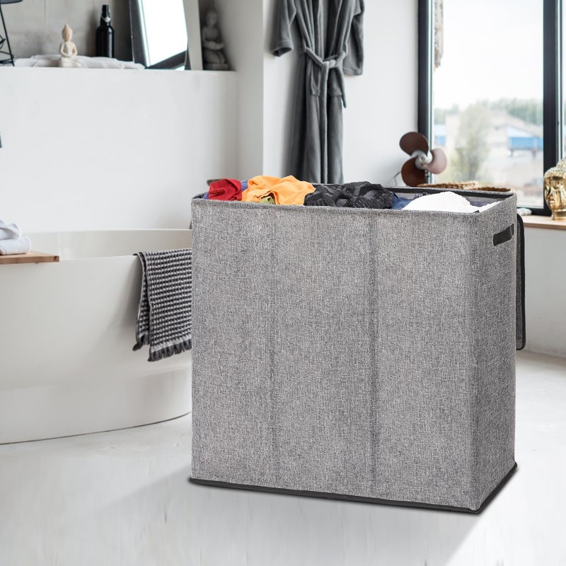 DOKEHOM 180L Laundry Basket with Removable Lid and Laundry Bags,