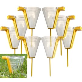 Water & Energy Savers Extremely Accurate Sprinkler Calibration System Measuring Rain Gauge Pro-Pack Tool for Outdoor Green Lawns 8 Cups