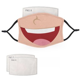 McMug - Child Face Collection - Face Masks - 2 Filters Included, Happy Cartoon, Adult - 12cm x 18cm