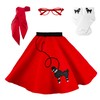 Hip Hop 50's Shop 1950s Girls 4 Piece Poodle Skirt