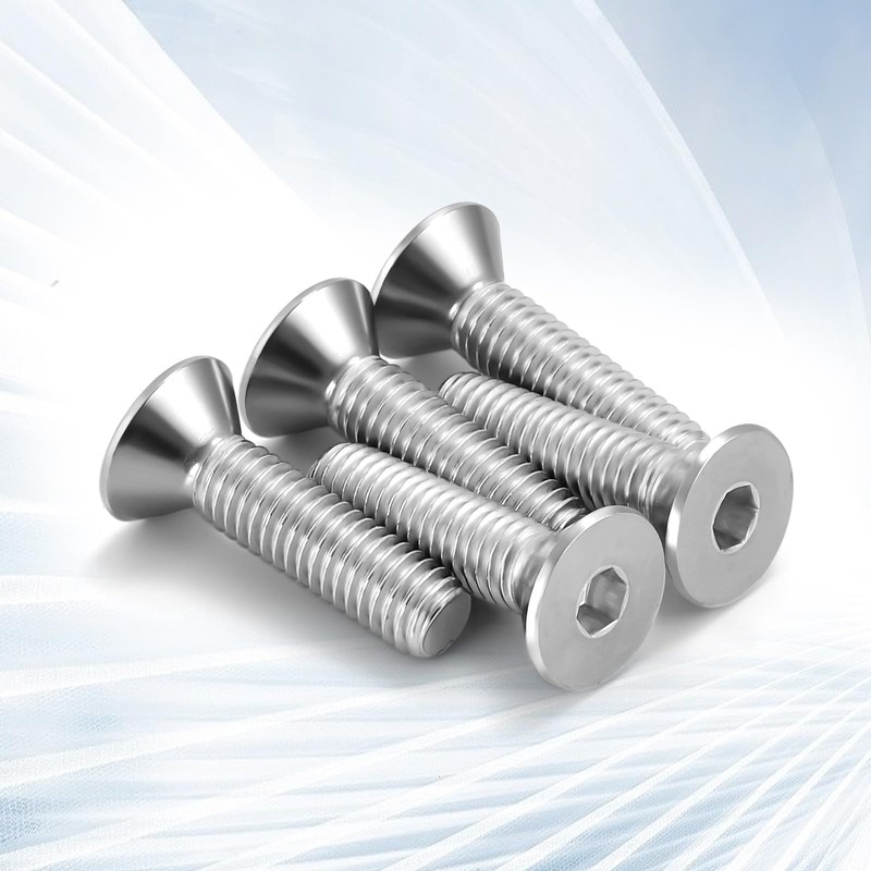 1/4-20 x 1/2" Flat Head Socket Cap Screws Countersunk Bolts,