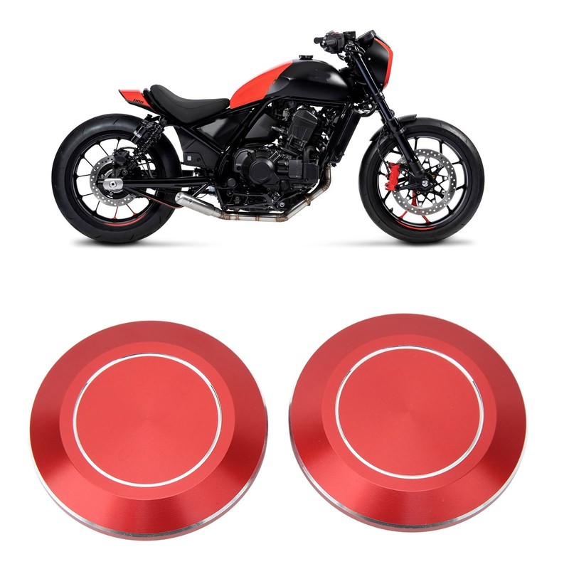2pcs Motorcycle Frame Hole Cap CNC Aluminum Dustproof Frame Hole