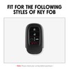 WORCAS Key Fob Case Carbon Fiber Pattern Silicone Cover Compatible