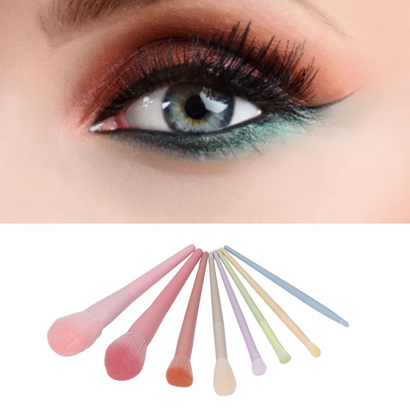 8pcs Makeup Brush Set Ergonomic Powder Eyeliner Eyeshadow Concealers Brushes
