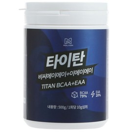 Milfarm Titan BCAA EAA amino acid health supplement 500g 1 container / 밀팜 타이탄 BCAA EAA 아미노산 헬스보충제 500g 1통