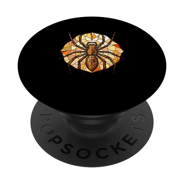 Brown Recluse Spider Stained Glass PopSockets Standard PopGrip