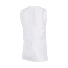 TUOY Youth Padded Shirt Chest Rib Protector Heart Guard Sternum Protective Compression Shirt for Baseball Football Basketball Lacrosse