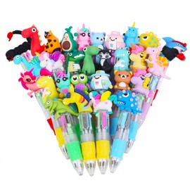Pack of 30 Pens Party Bags End Party Birthday Pens Multicoloured Children's Gadget Birthday Kids Gel Pens Colourful Gel Pens Ballpoint Pens (30)