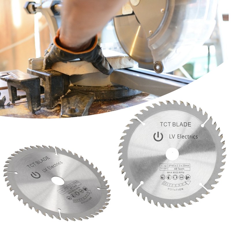 2Pcs 6in Circular Blade Cutter Cutting Disc Carbide Tipped Woodworking