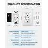 MOES USB Outlets(UL Certified), Type-C & USB-A Ports, 5VDC 4.8A