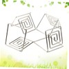 CAXUSD 20pcs Square Memo Holders for Wedding Banquet Elegant Place